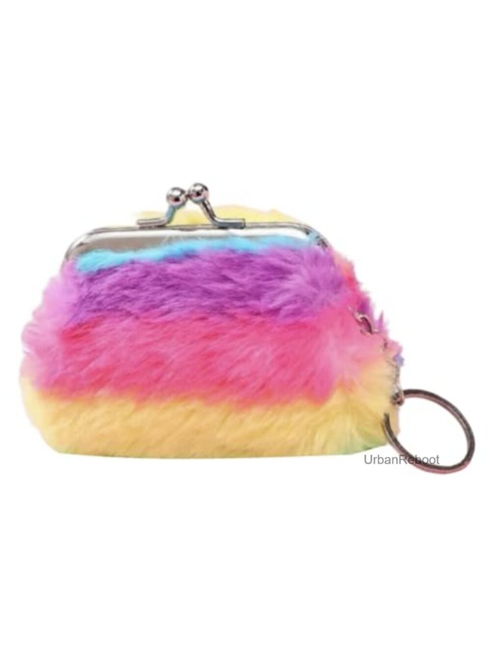 Plush Mini Coin Purse Kiss-Lock Pouch Keybag Wallet Gift